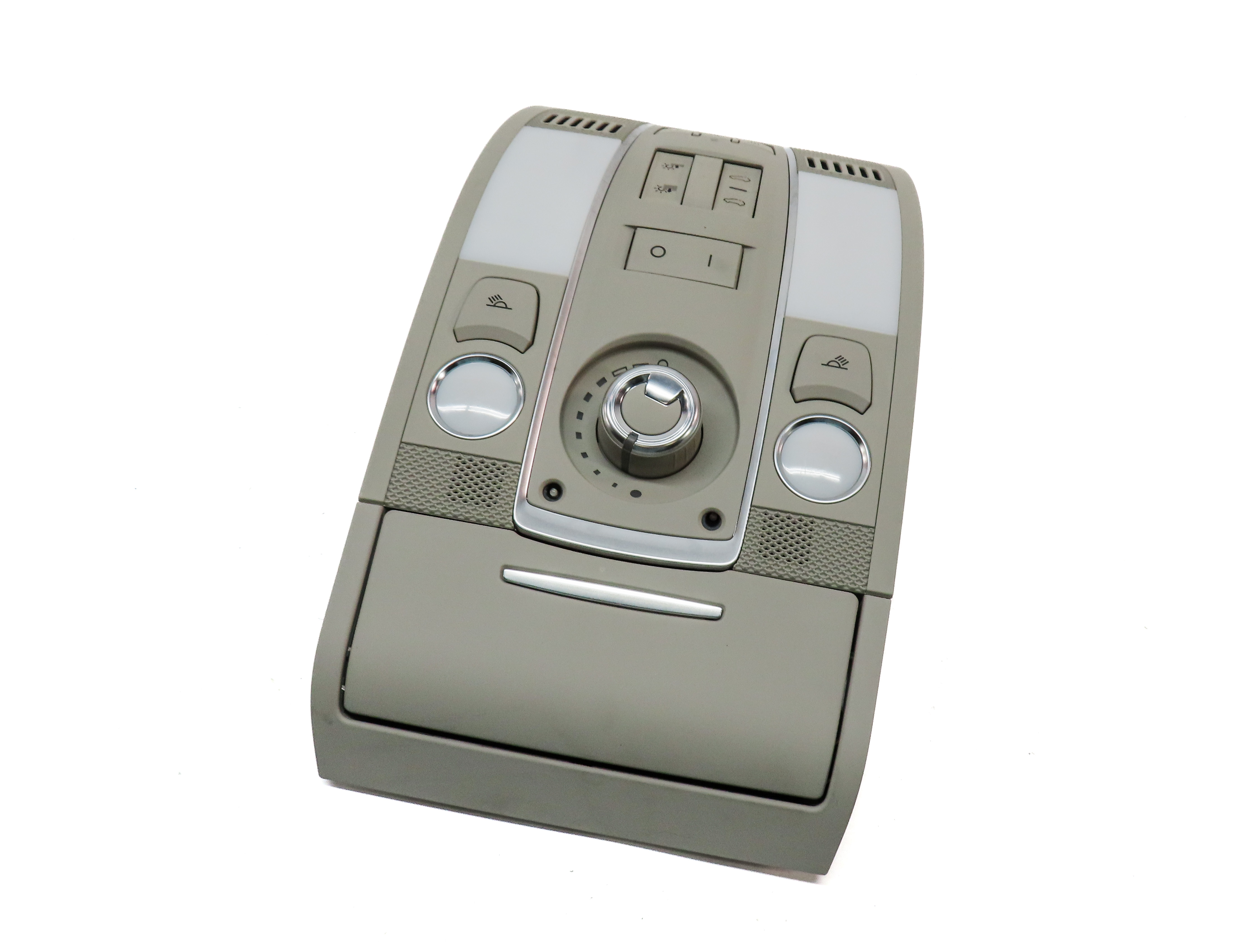 2011 AUDI Q7 (4L) FRONT CENTER ROOF PRIMARY DOMELIGHT DOME LIGHT (GREY) — exact item pictured